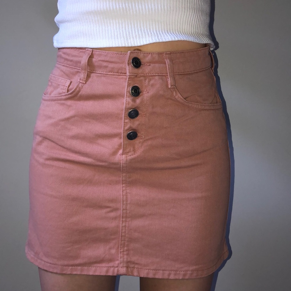 Mini jean skirt